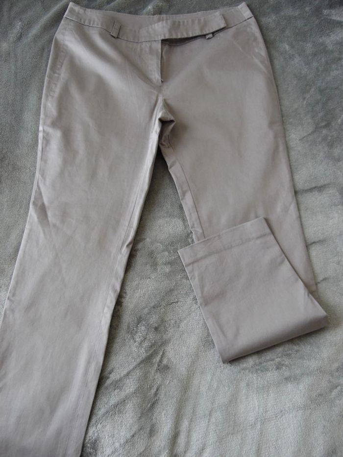 Beau pantalon beige, taille 40 - photo numéro 4