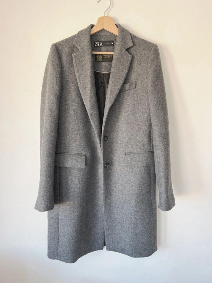 Manteau gris Zara Manteco - photo numéro 7