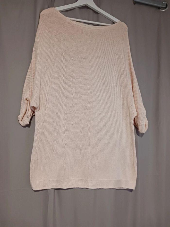 Pull maille beige taille L h&m - photo numéro 2