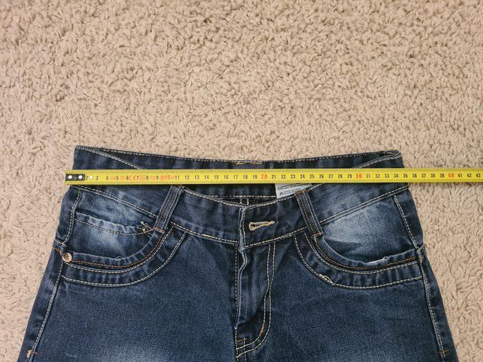 Jeans féminin University écrit à l'arrière, pantacourt, Taille 13 ans (158 cm) / 14 ans (164 cm) - photo numéro 8