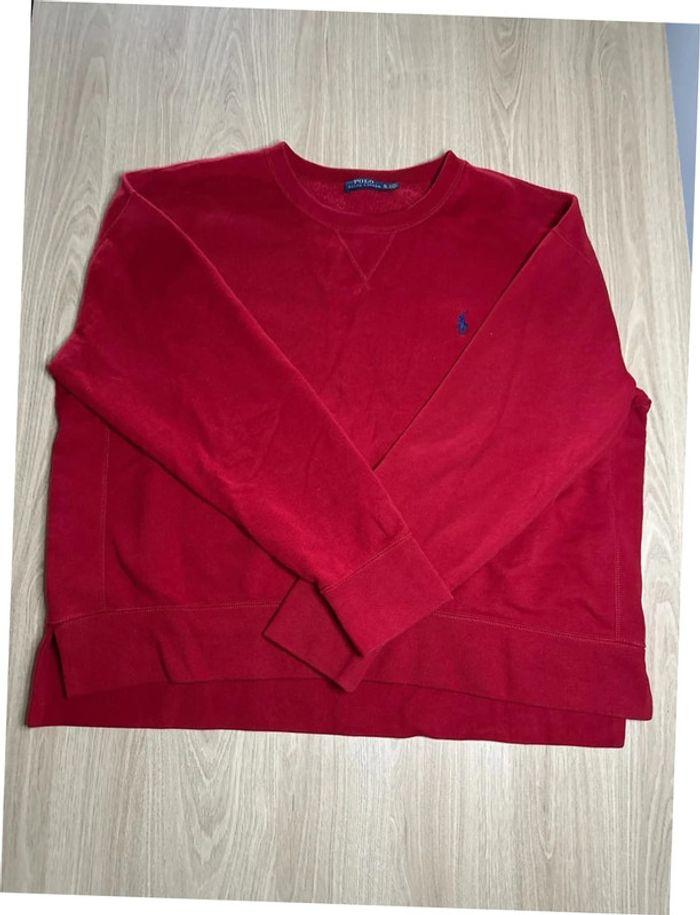 Pull Ralph Lauren Rouge Taille XL Authentique - photo numéro 4