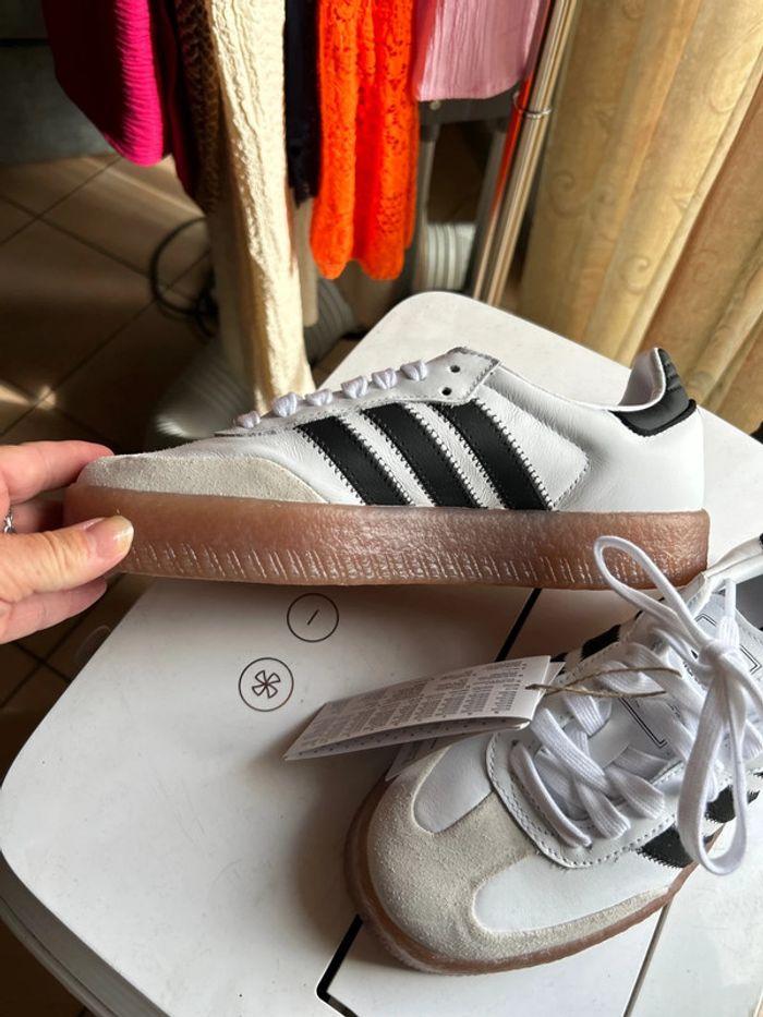 Baskets Adidas Sambae blanches - photo numéro 2