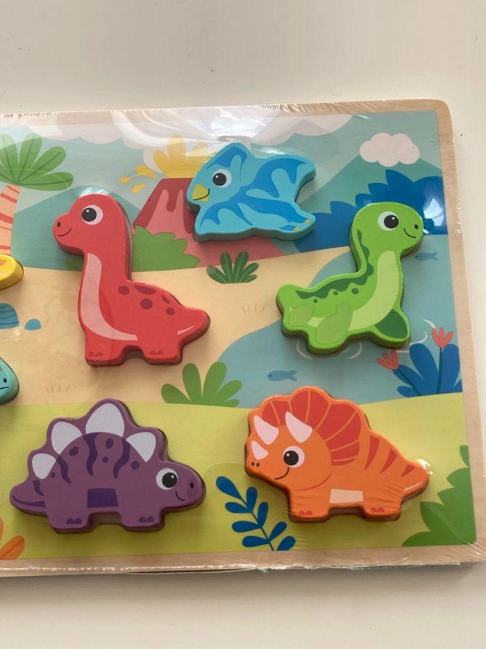 Puzzle bois dinosaures neuf - photo numéro 3