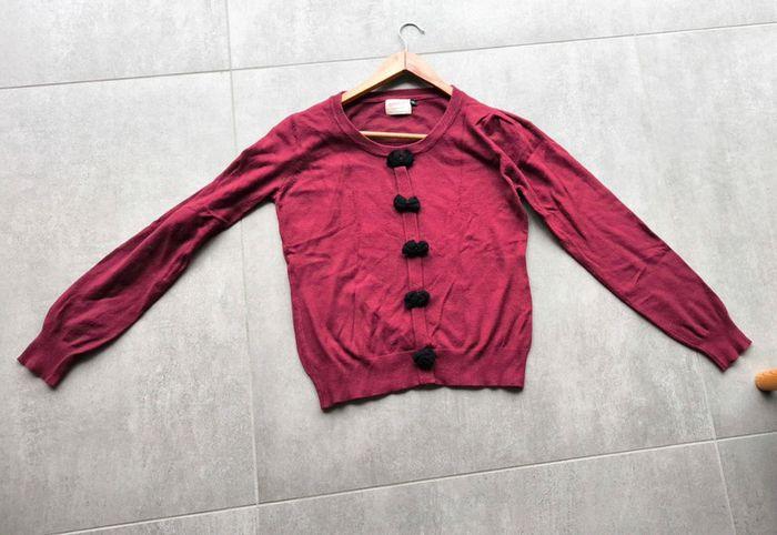 Pull fin bordeaux avec noeuds noir Banned taille M - photo numéro 6