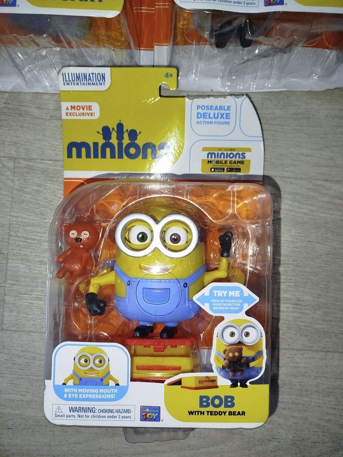 Lot de 3 grande figurine minions neuf avec emballage - photo numéro 3