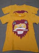 Lot de 2 tee-shirt lion jumeaux