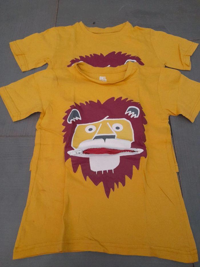 Lot de 2 tee-shirt lion jumeaux - photo numéro 1