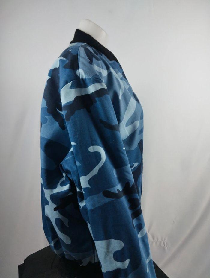 Veste bomber camouflage bleu - Taille XL - photo numéro 4