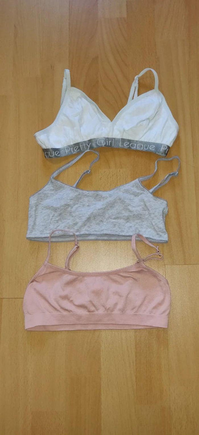 Lot 3 brassières 10 ans Lulu castagnette Monoprix