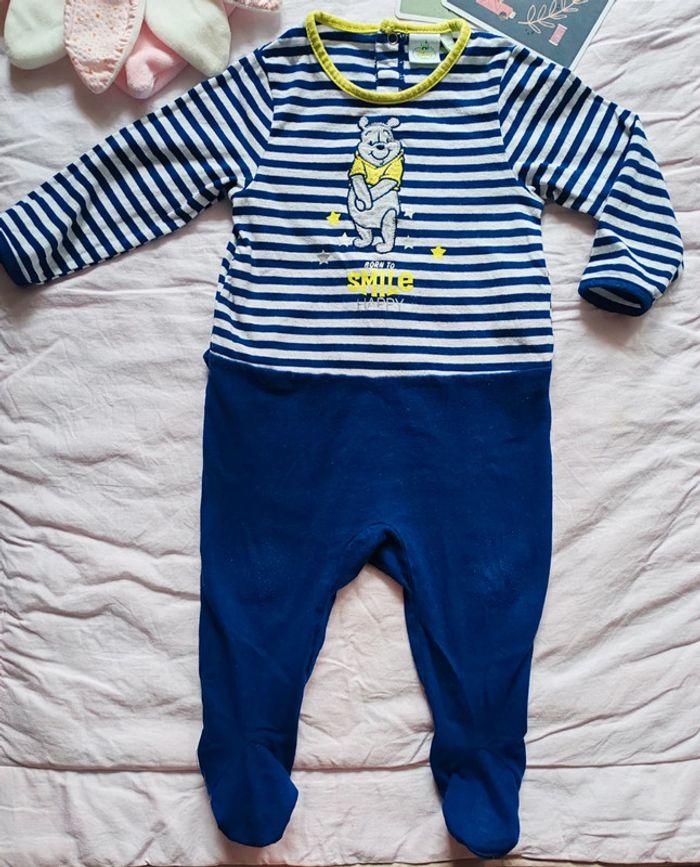 Pyjama / grenouillère fin bébé mixte Disney Baby 12 mois - photo numéro 2