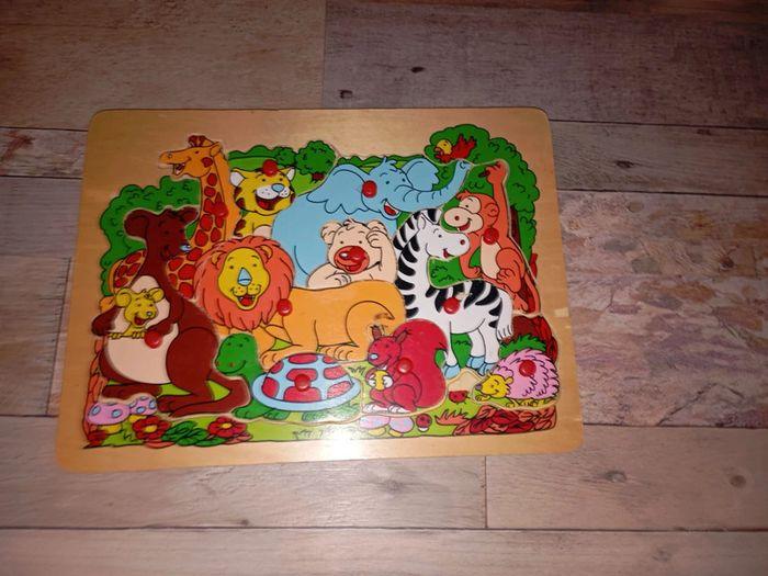 Lot de 7 puzzle encastrables en bois - photo numéro 3