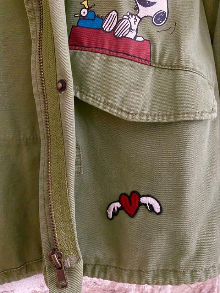 Veste zippée kaki SNOOPY Peanuts ZARA 11/12 ans - photo numéro 5