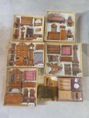 Lot meubles miniatures bois neufs