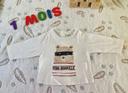 Teeshirt manches longues bébé garçon 1 mois