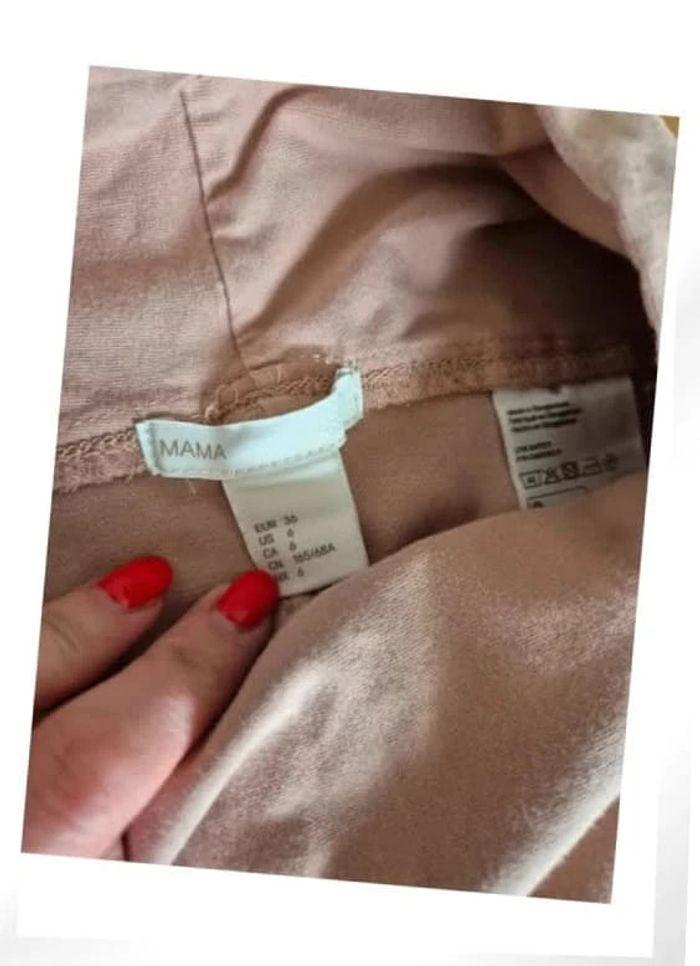 Pantalon de grossesse estival rose H&M Mama Taille S 36 - photo numéro 4