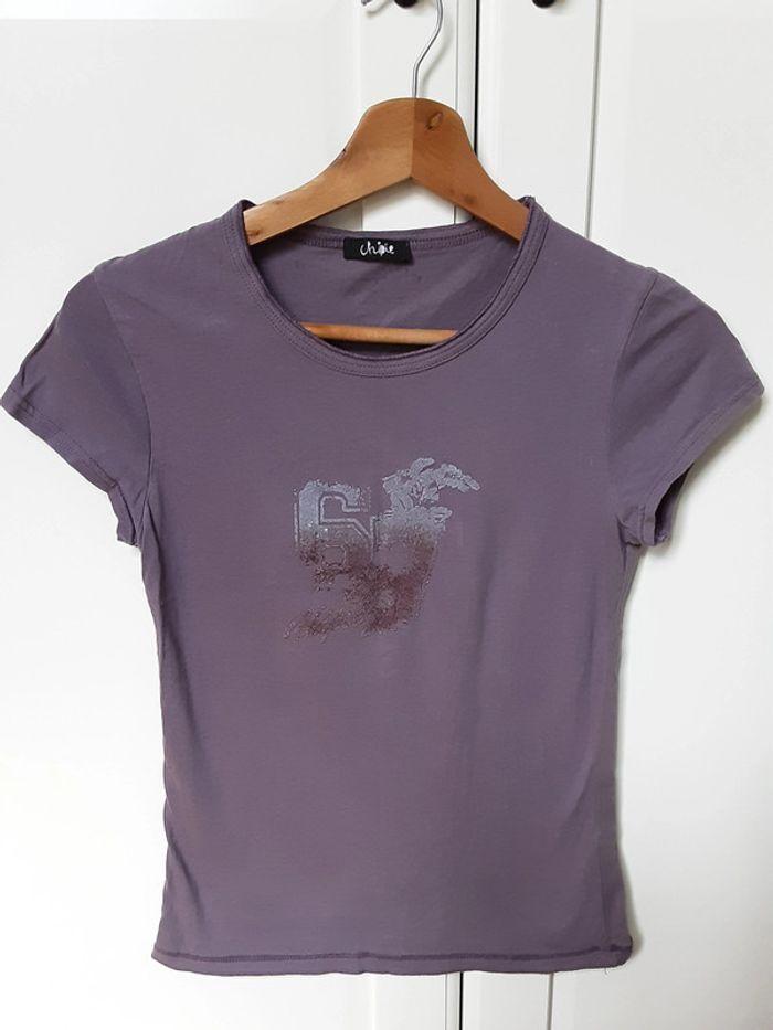 Tee shirt chipie violet - photo numéro 1