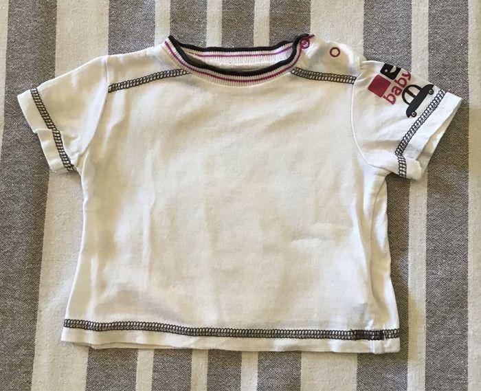 T-shirt blanc « Car baby fun »