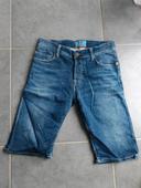 Short bermuda jeans elastane taille 28