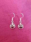 Boucles d'oreilles citrouille argente