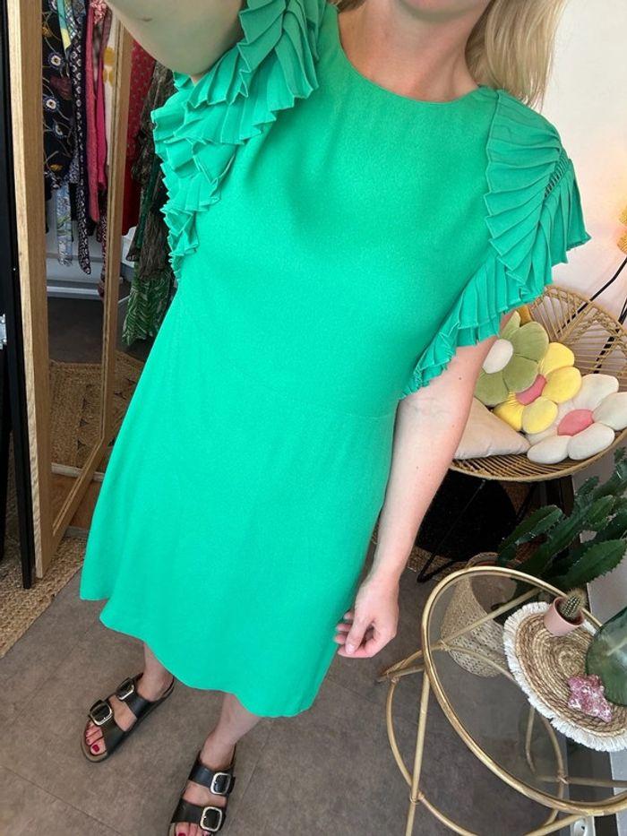 Robe chic verte, Maje taille 36 - photo numéro 2