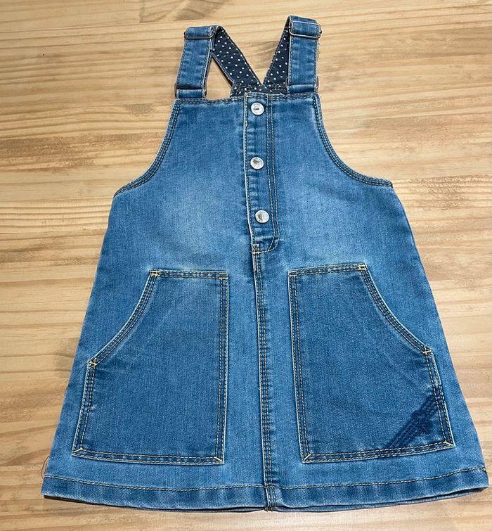 Robe salopette en jean - 3 ans - photo numéro 1