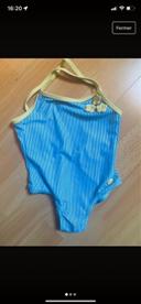 Maillot de bain Okaidi 2 ans bleu jaune