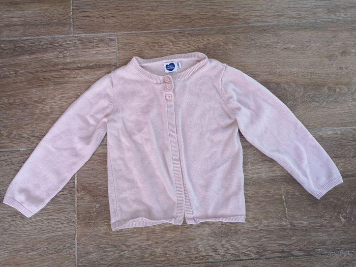 Gilet enfant rose 24 mois