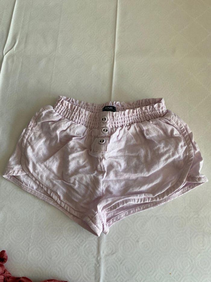 Lot de 2 shorts bébé fille 12 mois - photo numéro 2