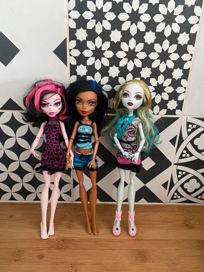 Lot de 3 poupées monster high - photo numéro 2