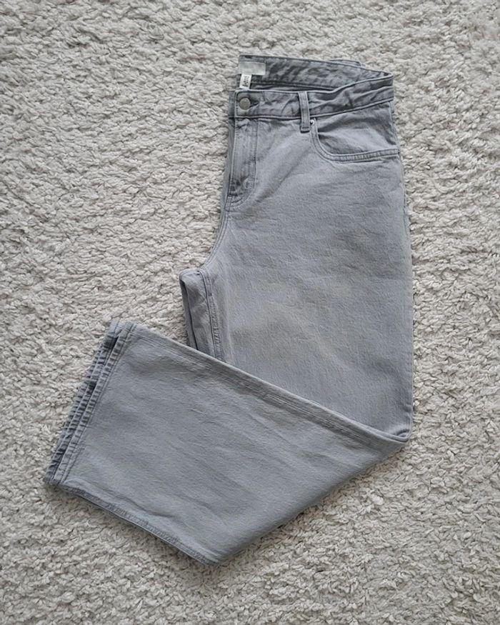 Jean large gris clair H&M Taille 46 - photo numéro 2