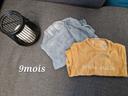 Lot de 2 body manches longues et 2 pyjamas velours