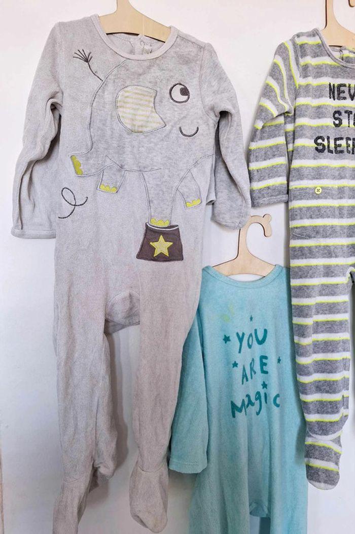 lot de 3 pyjamas chauds 18 mois - photo numéro 2