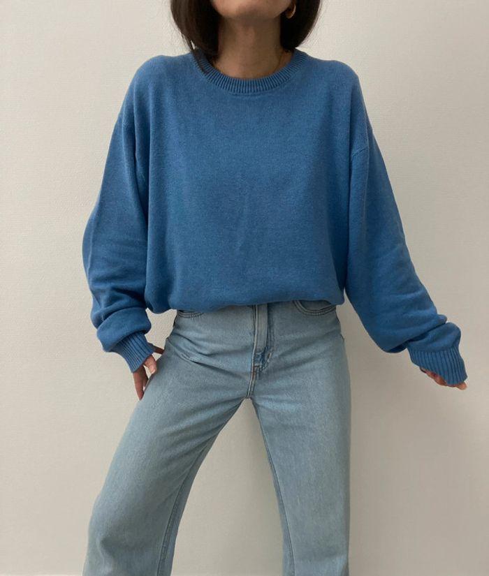 Oversized pull long bleu - photo numéro 8