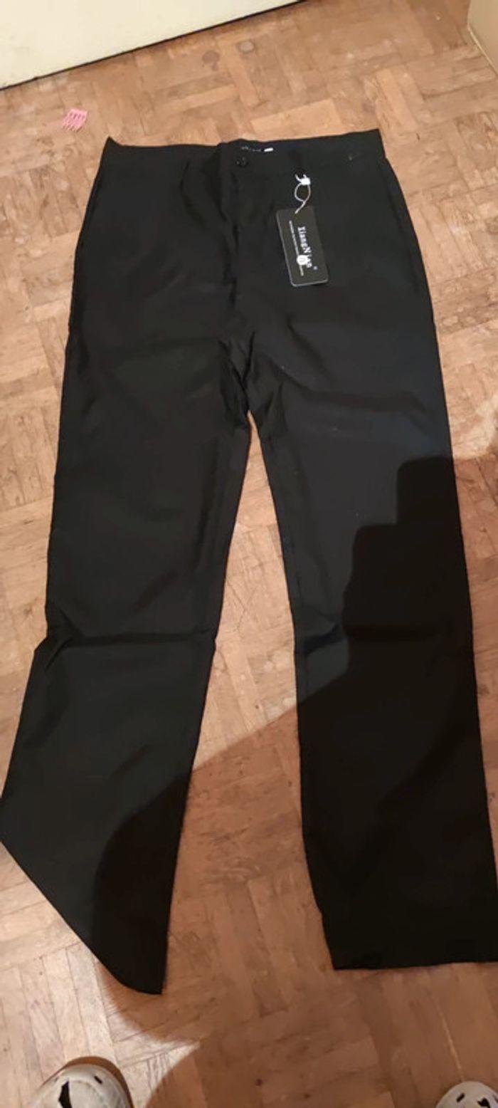 Pantalon de costume noir neuf t38 - photo numéro 1