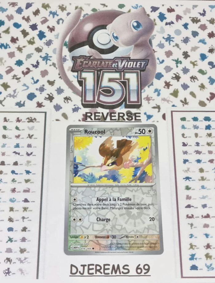 Roucool Reverse - EV3.5:151 - 016/165 - Carte Pokémon Française Neuve