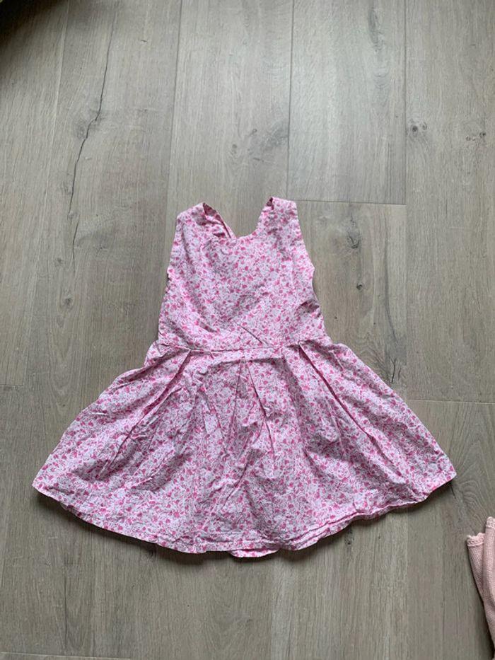 Robe courte rose et blanche - Jade création - 4 ans comme neuve - photo numéro 1