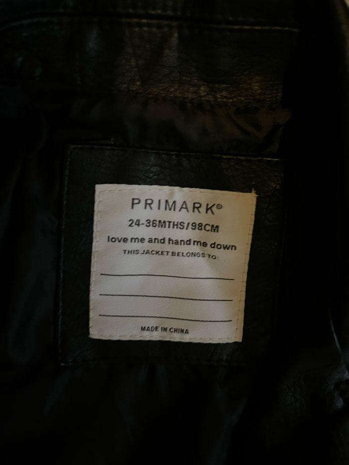 Manteau / veste cuir fille 24/36 mois Primark - photo numéro 2