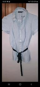 Chemise neuve manches courte kiabi avec ceinture taille 46