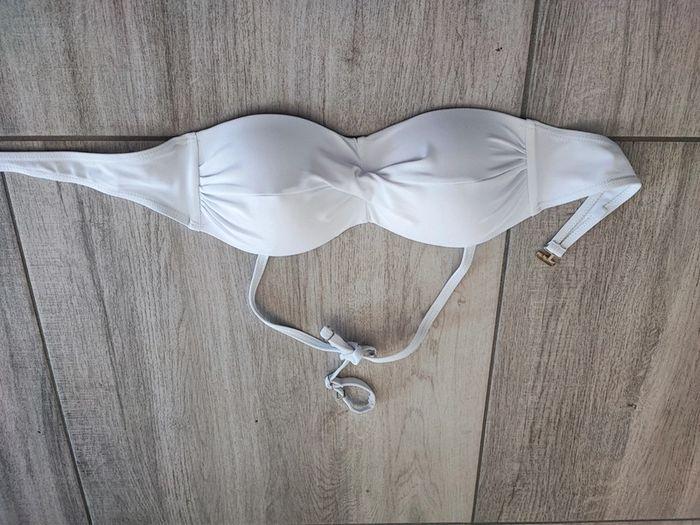 Bandeau blanc de maillot de bain neuf - photo numéro 1