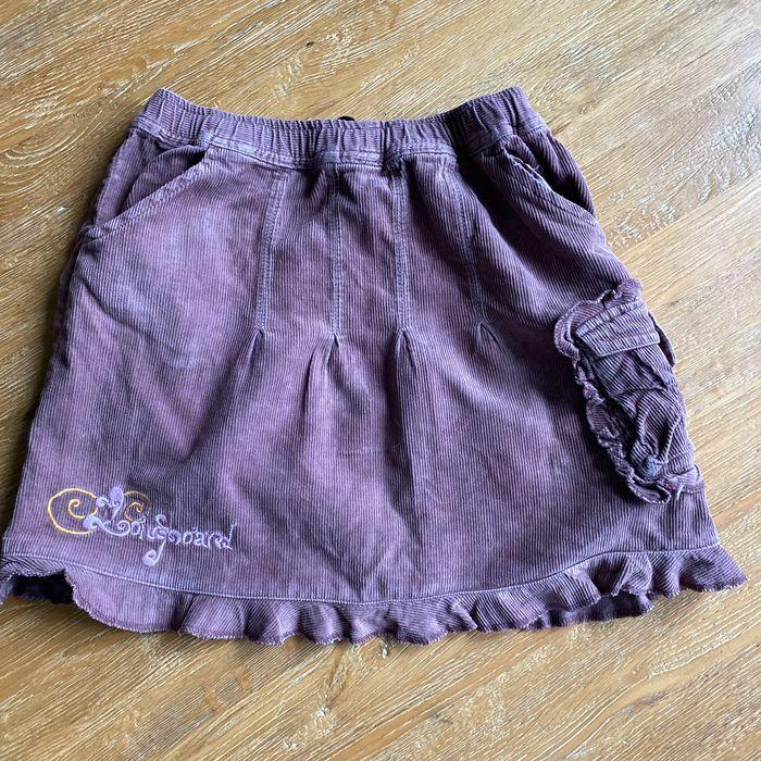 Jupe en velours côtelé marron taille 4 ans