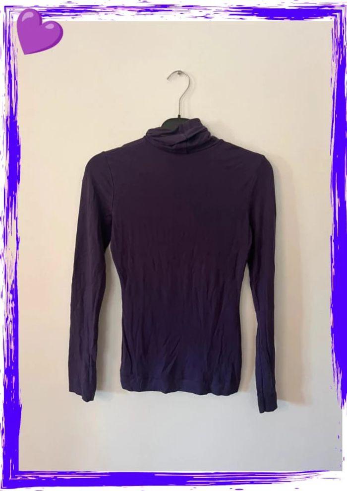 Col roulé violet - Taille S/M - photo numéro 5