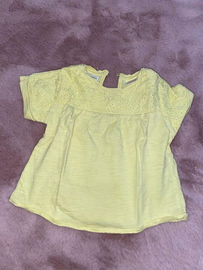 T-shirt jaune Zara