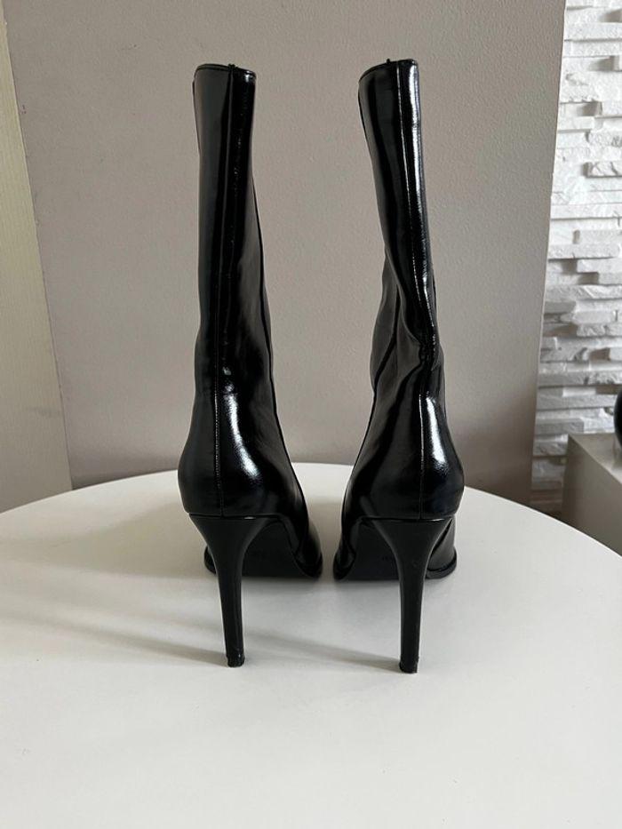 botte noir brillant taille 39 - photo numéro 4