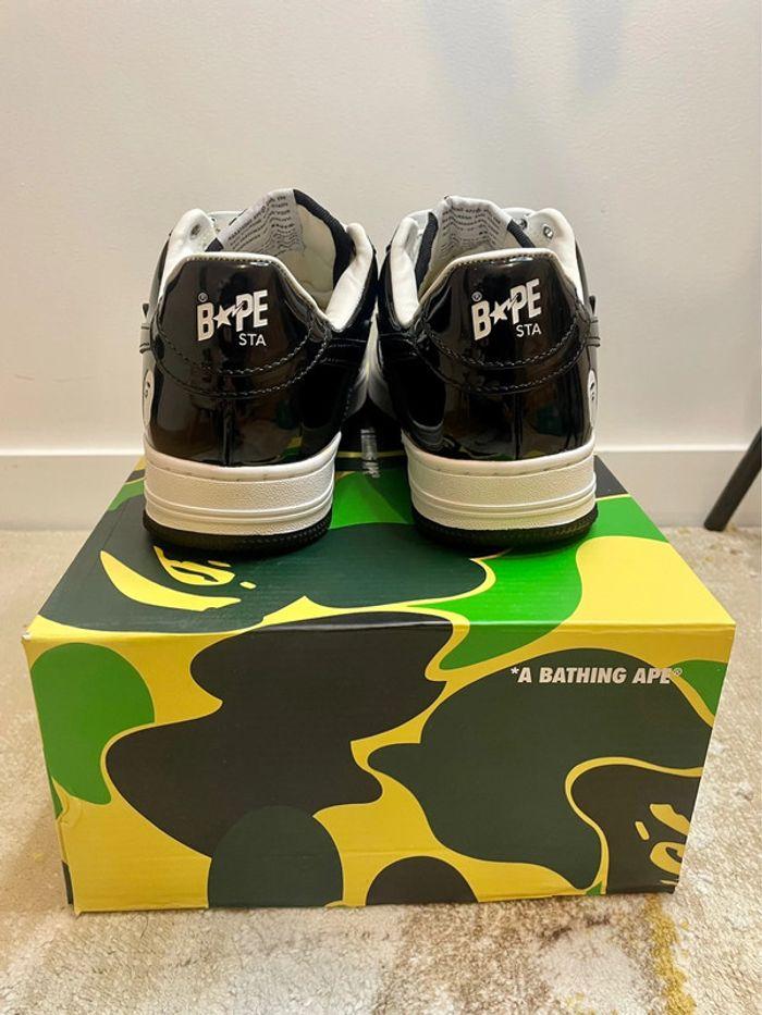 Baskets basses A Bathing Ape Bape Sta Low Enlarged M2 noir et blanche - photo numéro 6