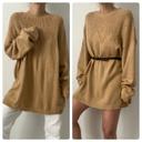 🌺 Oversized pull et/ou robe beige camel