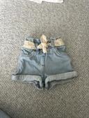 Short en jean bébé fille