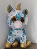 Superbe licorne Ty en sequins