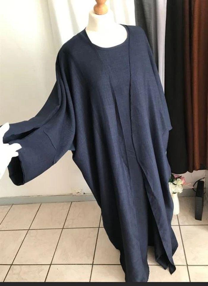 Ensemble kimo-abaya bleu navy 💙 - photo numéro 13