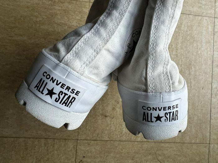 Converse blanche montante 40 très bon état - photo numéro 6