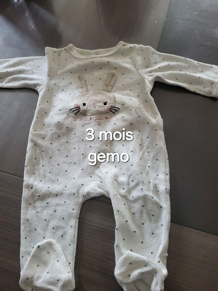 Lot 8 pyjamas babygros fille 3 mois - photo numéro 3